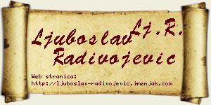 Ljuboslav Radivojević vizit kartica
